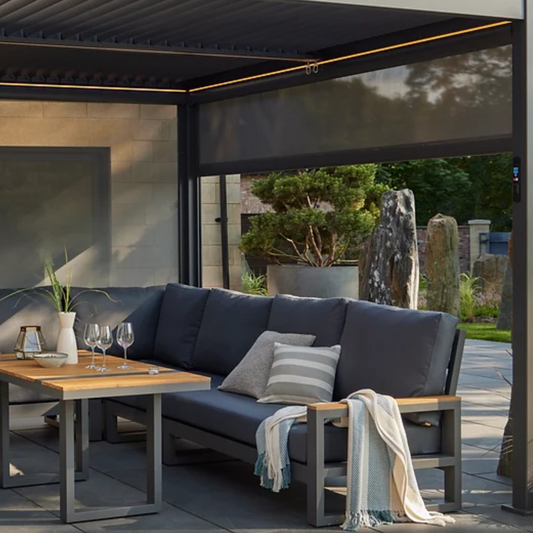 Royce Cube Pergola Pull Down Screens 3.6 Metre Width