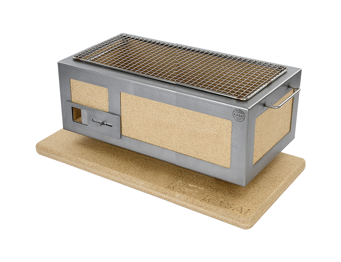 Medium Long Kasai Konro Grill with Stainless Steel Frame